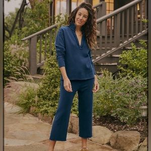 NWT/in package FRANK & EILEEN AirForce Blue triple Fleece Catherine Pants sz XL